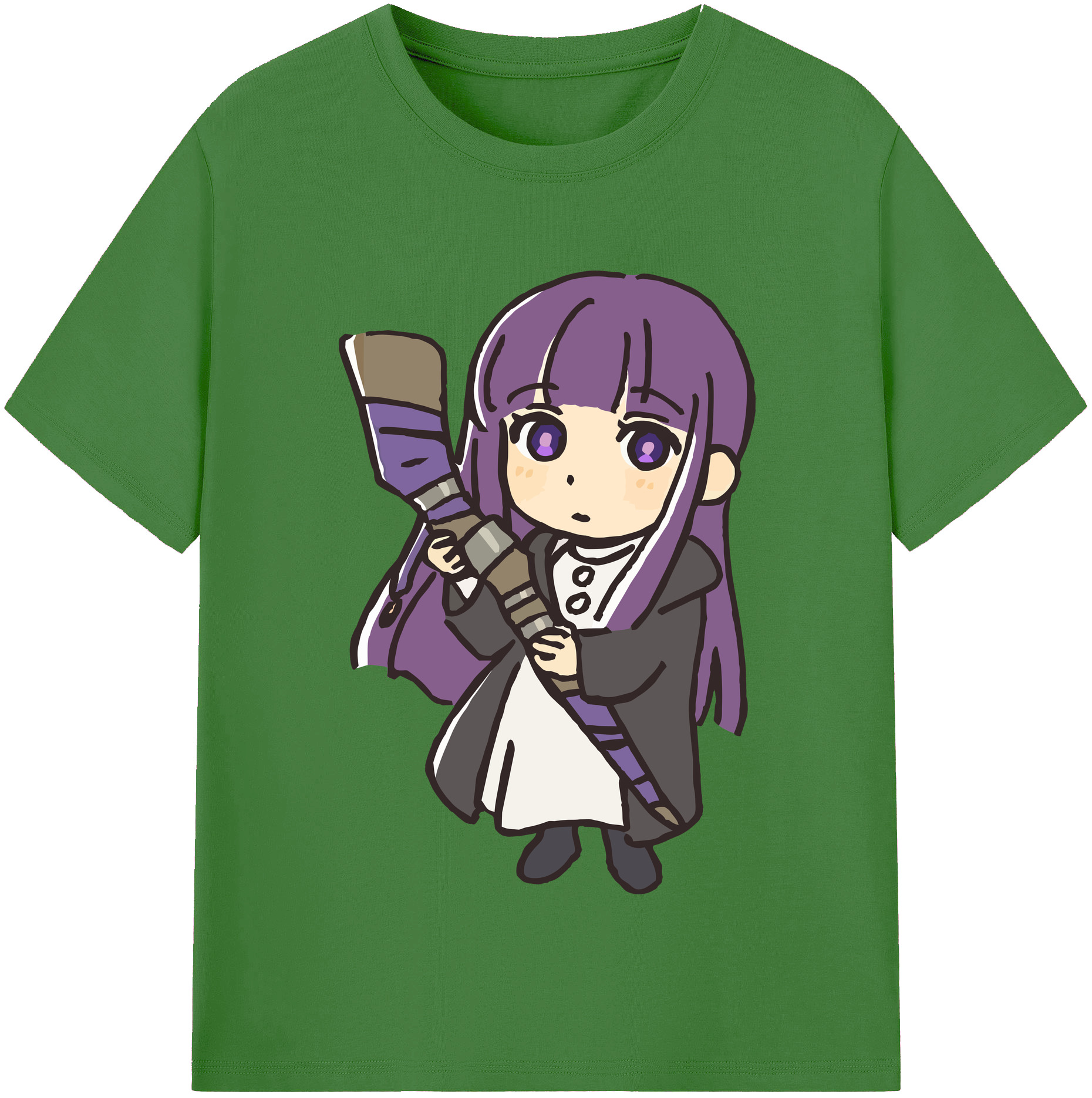 （画像用） 葬送のフリーレン Frieren レディースカジュアルプリントTシャツ（綿100％）